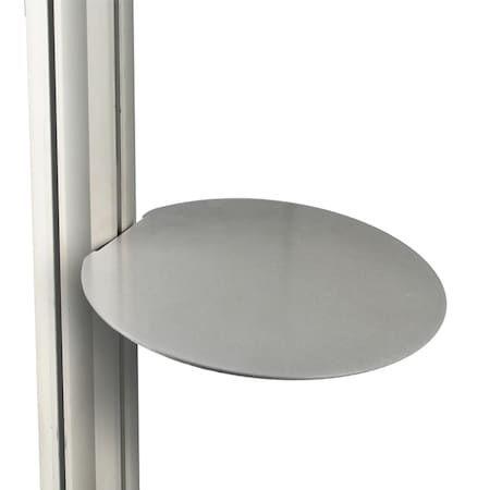 Azar Displays 10" Round Shelf for Sky Tower Unit 300277-SLV